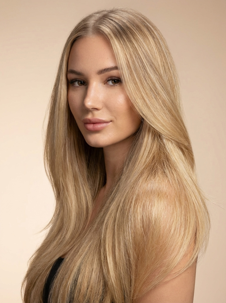 Natürliches Extensions Ergebnis und Haarverlängerung in Fulda